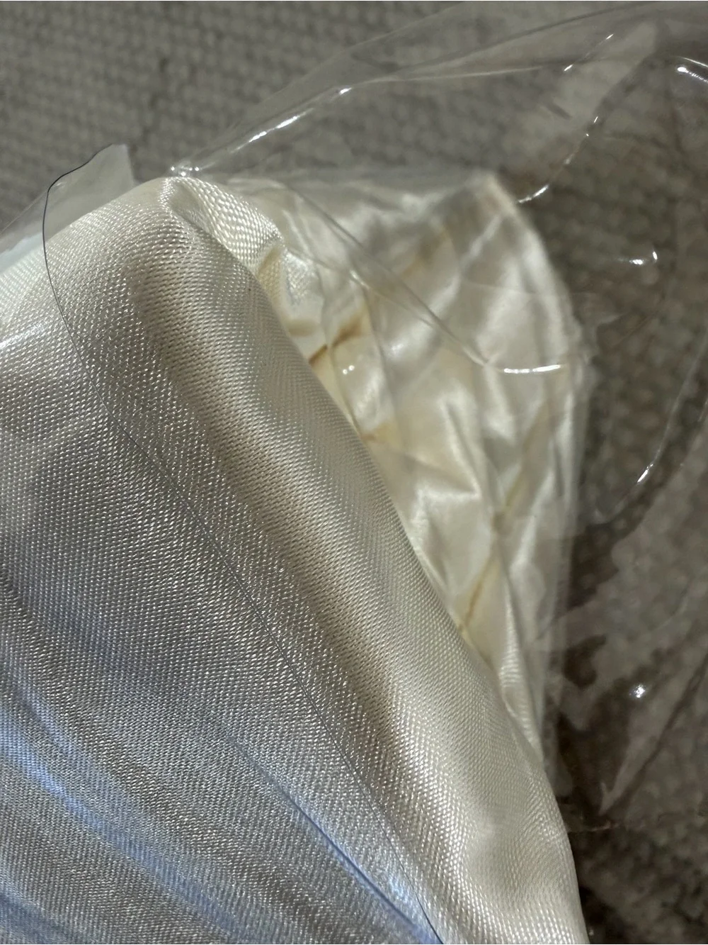 Essentials Satin Sheet Set in Ivory